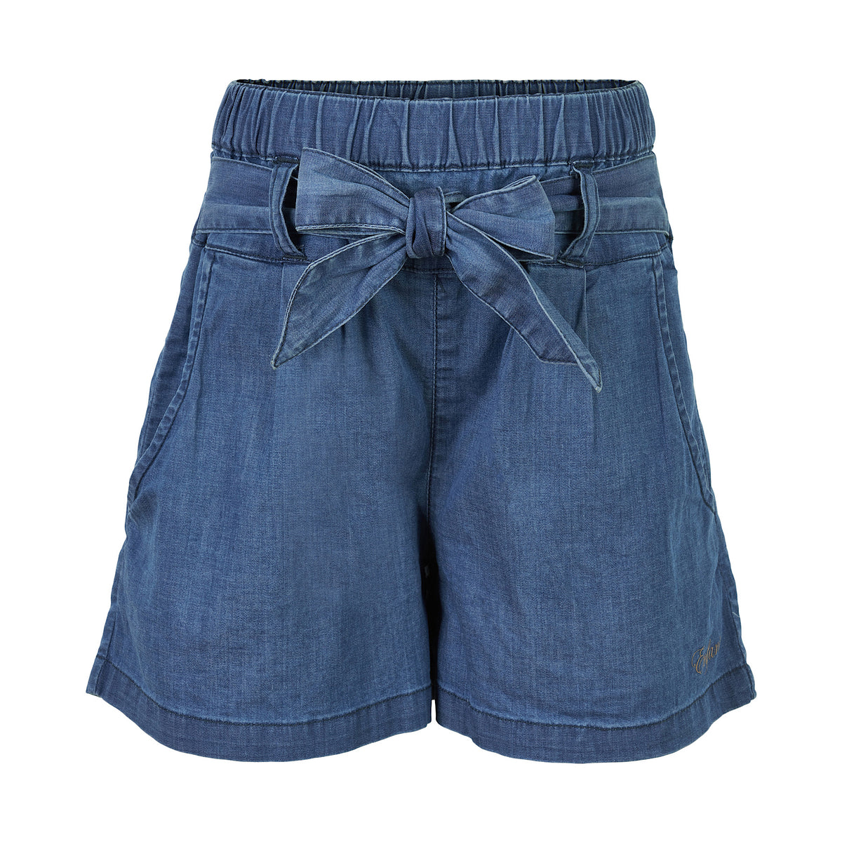 Chambray Shorts with Belt