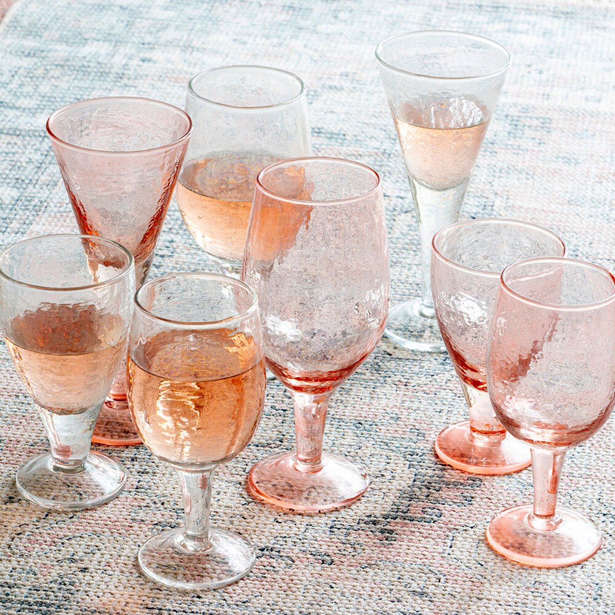 Valdes Pink Wine Glass