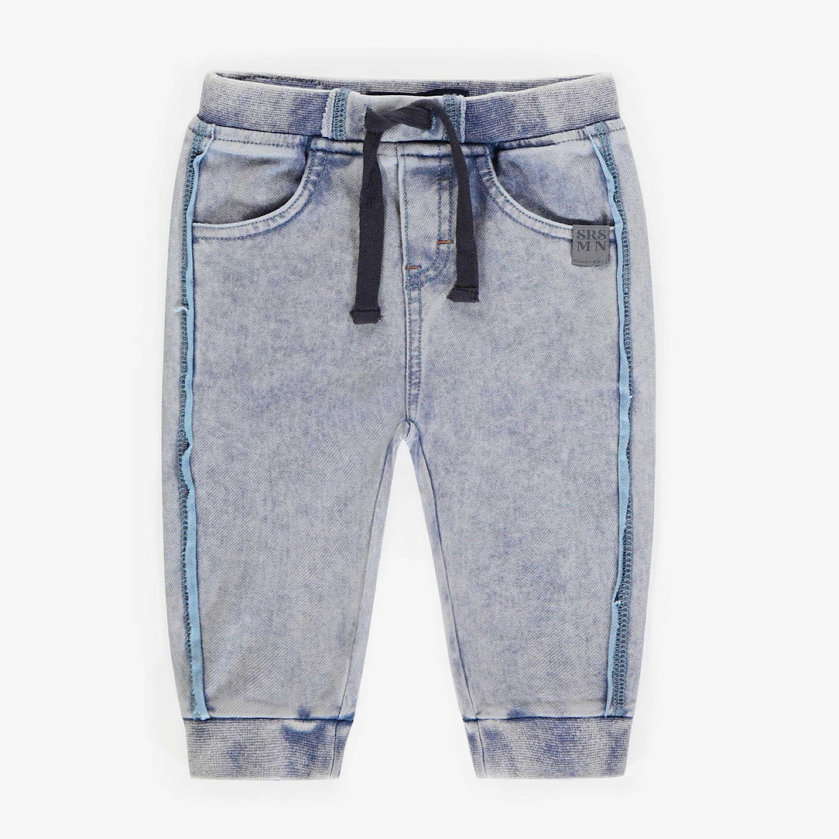 French Terry Blue Joggers, Baby