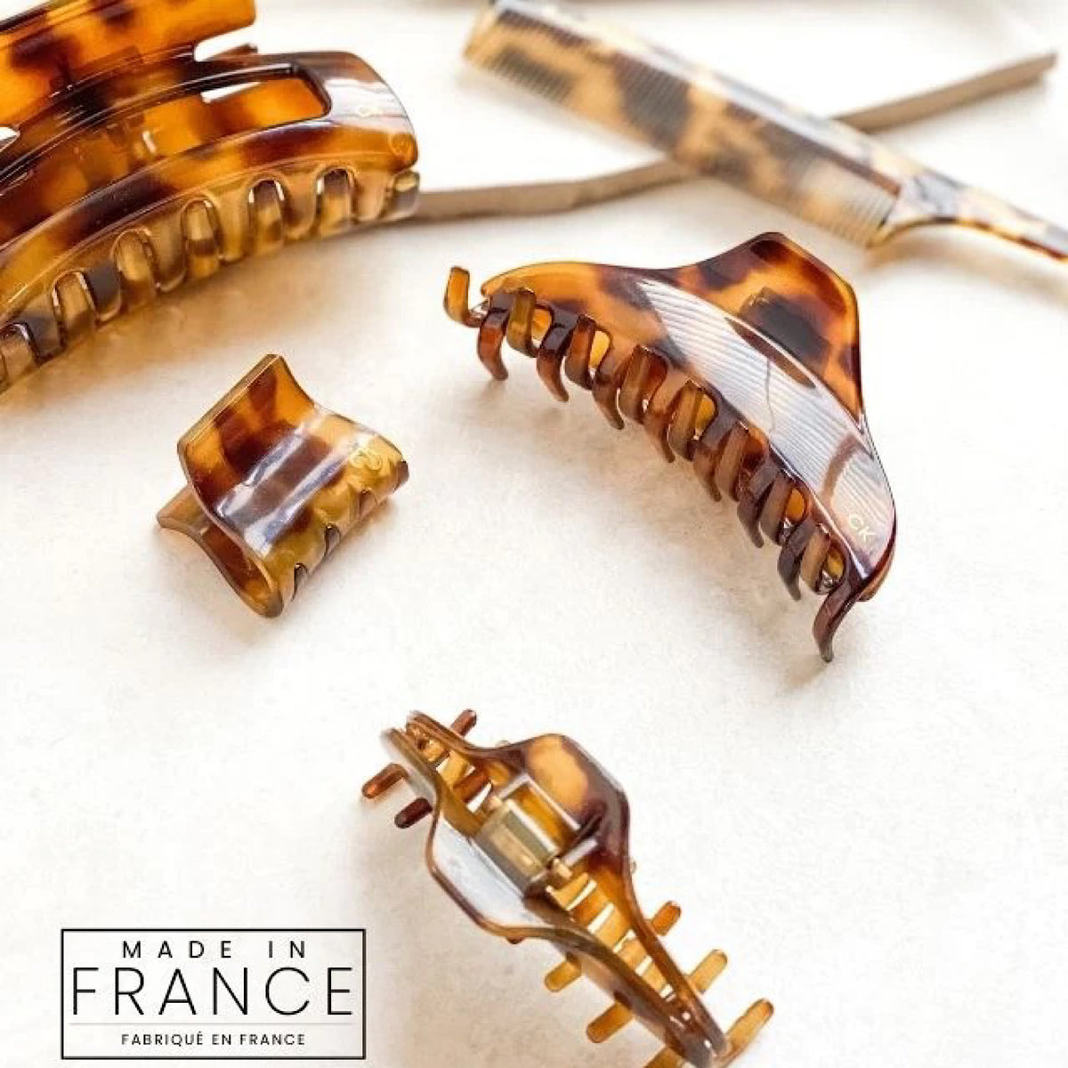 French Sectioning and Styling Comb, Tortoise