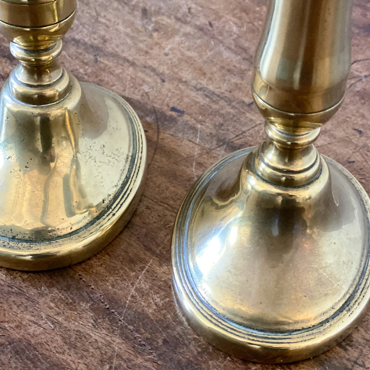 Vintage Pair of Solid Brass Barley Twist Candle Sticks Bronze Heavy -   Canada