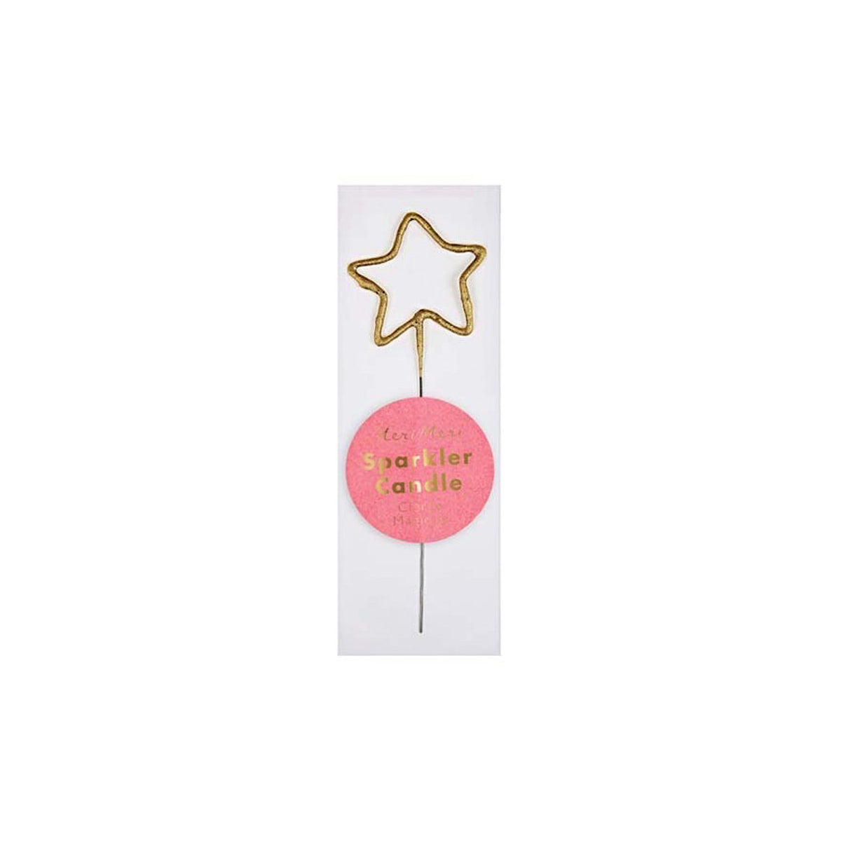 Mini Gold Sparkler Star Candle