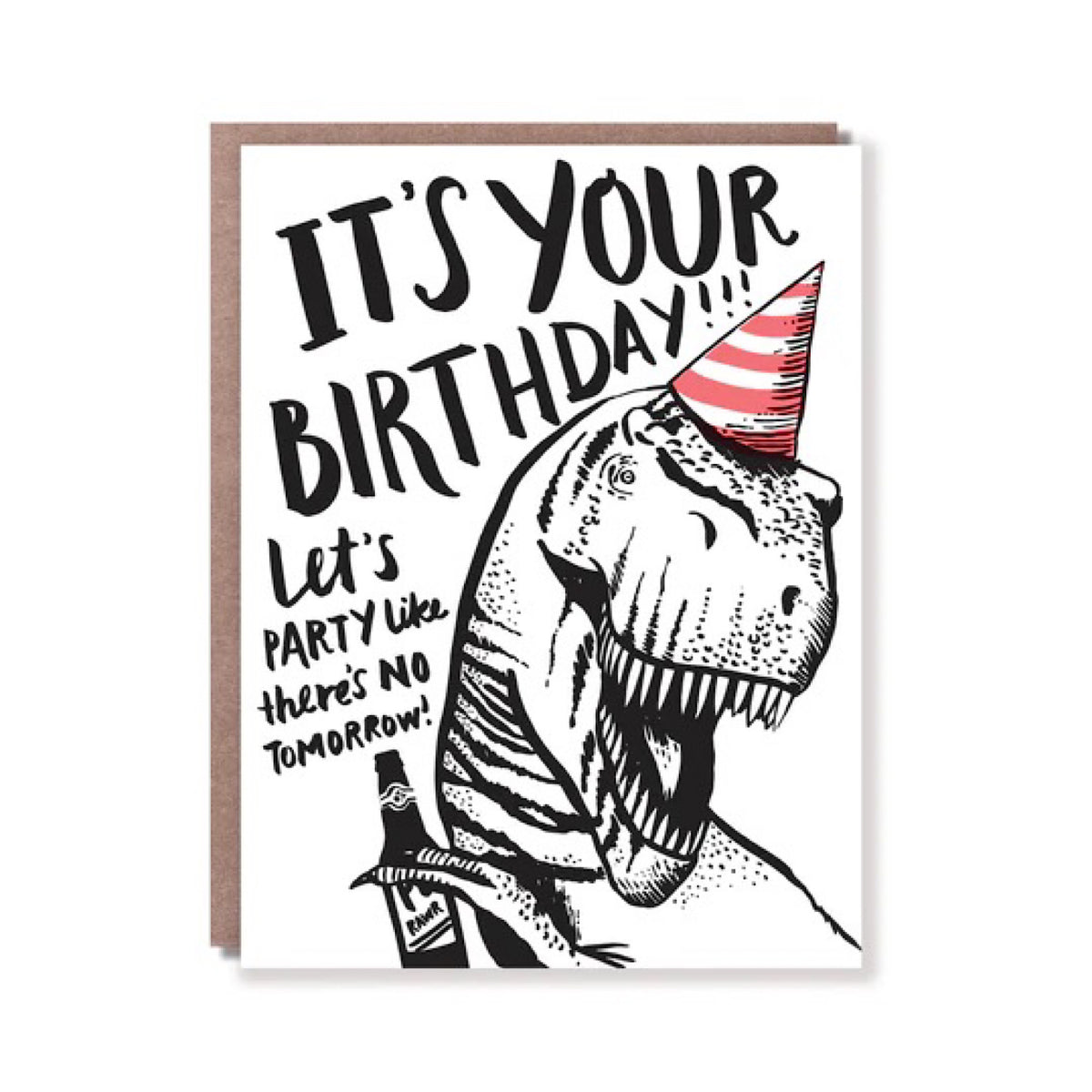 TRex Birthday Card