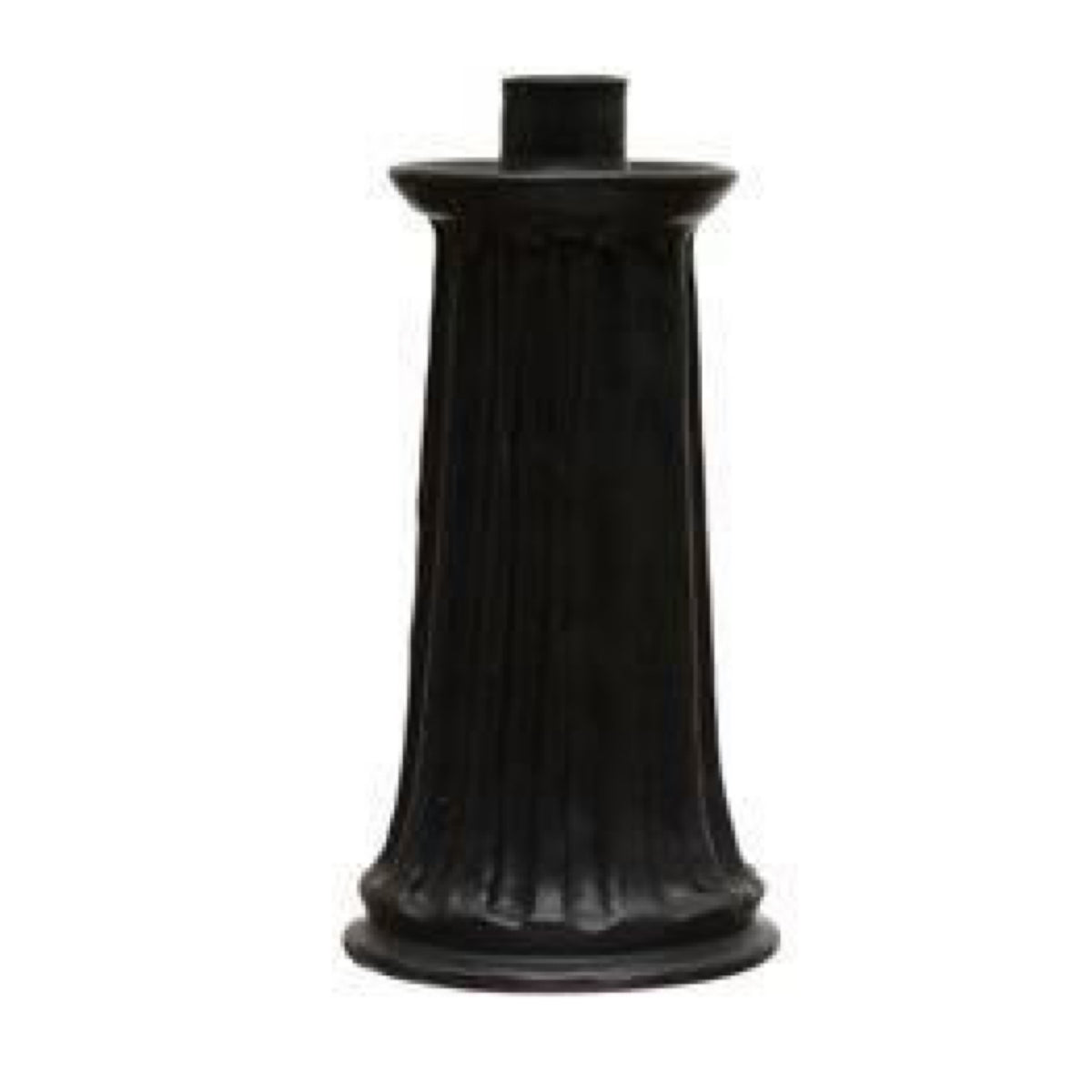 Terra-cotta Candle Holder, Black