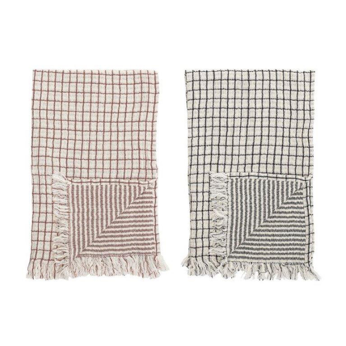 Cloth Kitchen Towels with Fringe