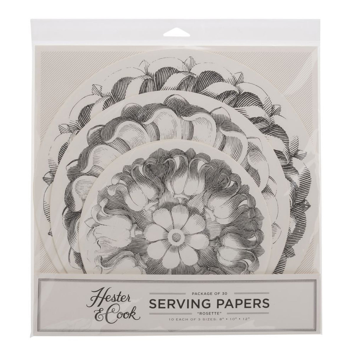 Rosette Serving Papers, Pack of 18