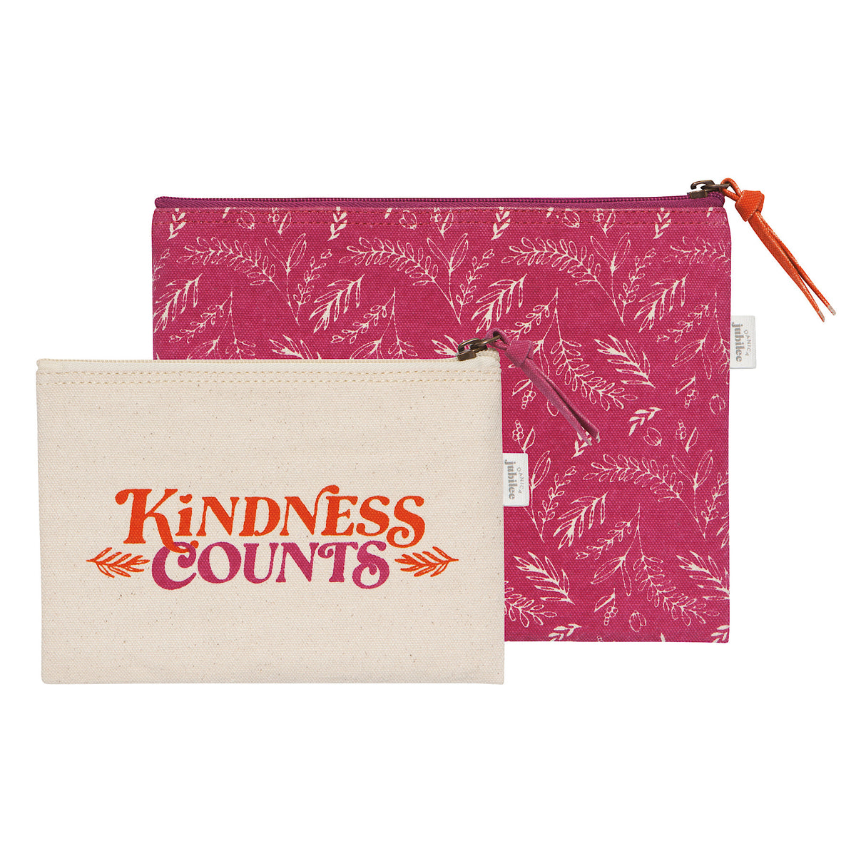 Kindness Counts Zip Pouch, Set of 2