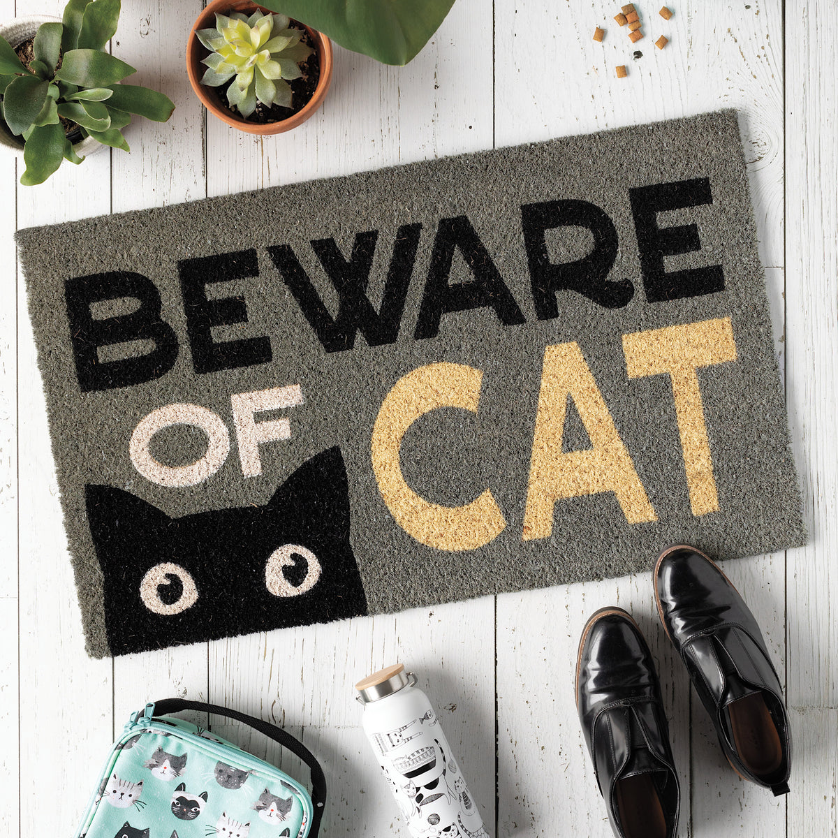 Beware of Cat Doormat