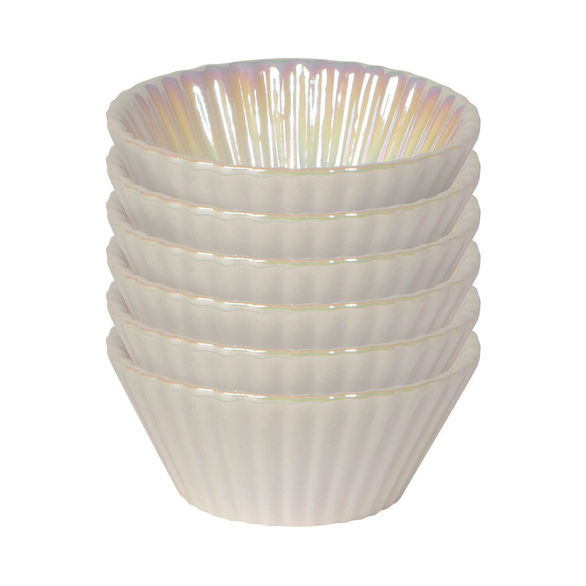 Pearl White Baking Cup Set/6