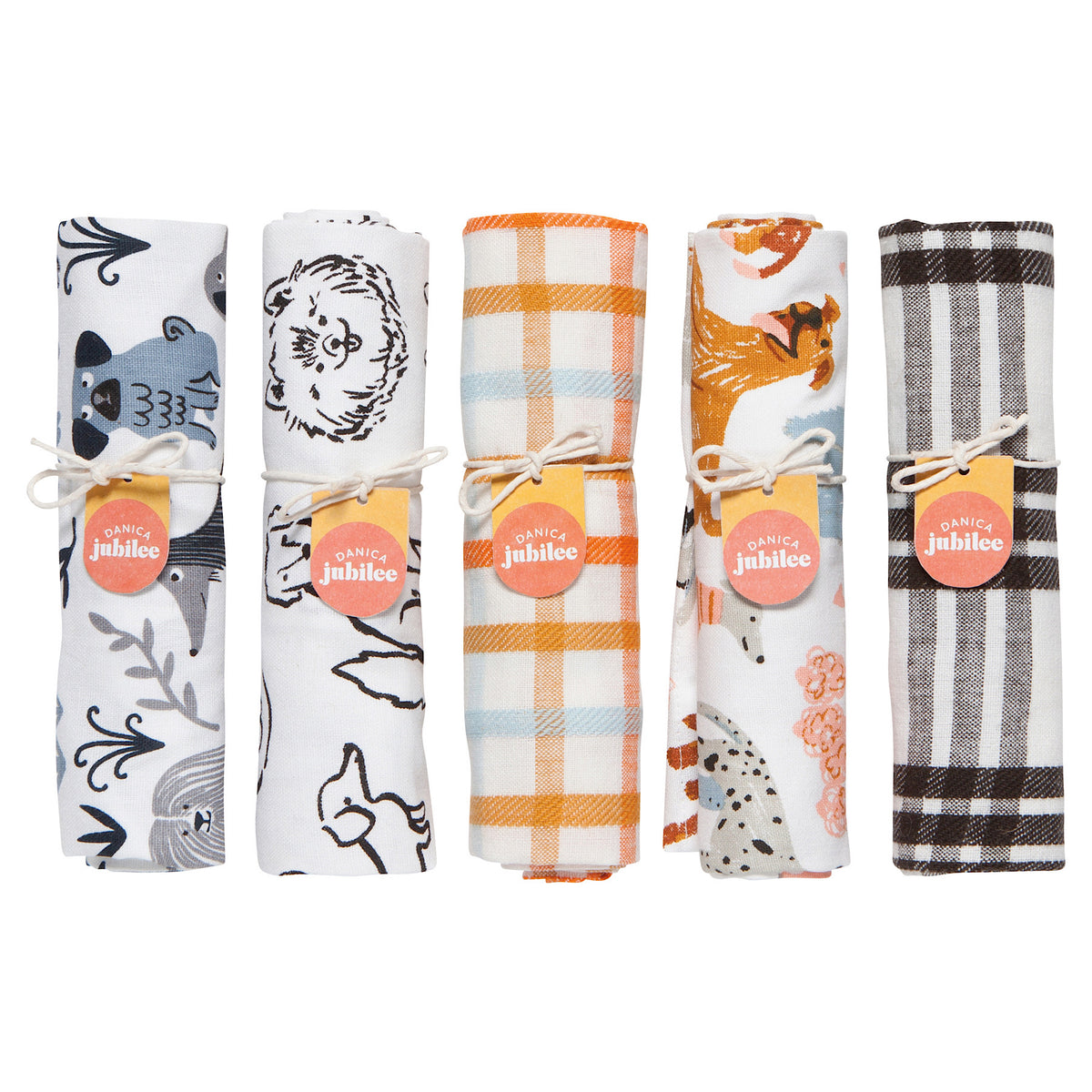 Puppo Tea Towels, 5 Styles