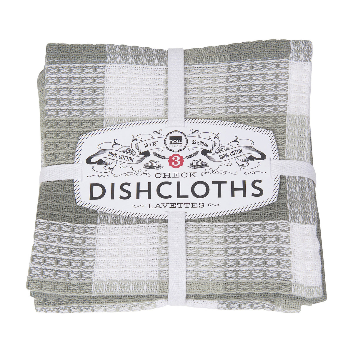 Checkered Dishcloths, Set of 3