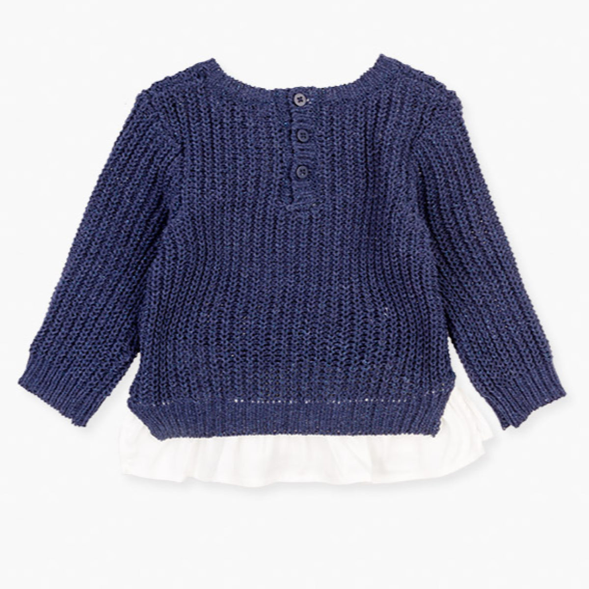 Long Sleeve Chenille Bow Sweater