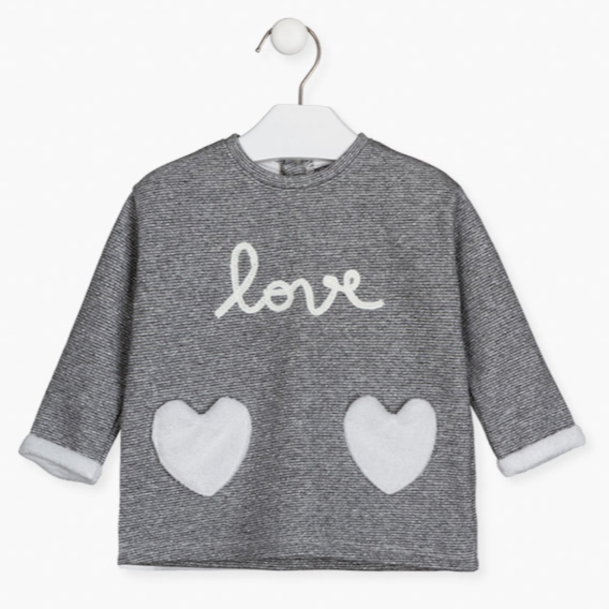 Love Heart Pocket Sweater Dress with Plush Lining