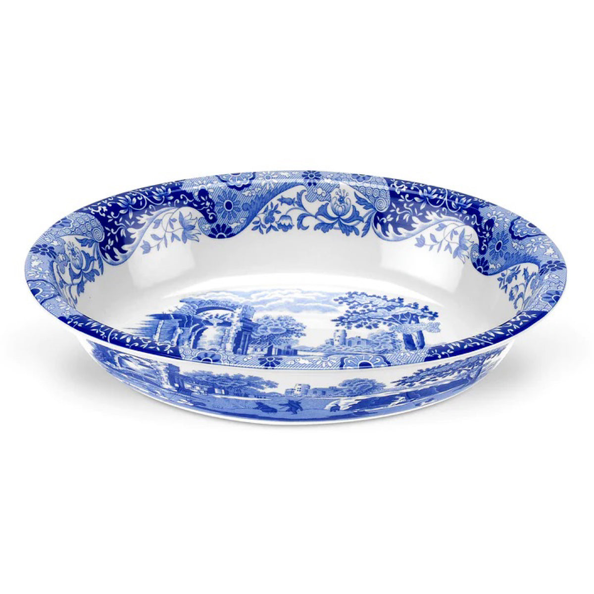 Spode Blue Italian Oval Rim Dish