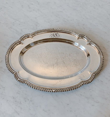 Antique Gadroon &amp; Scalloped Edge Tray
