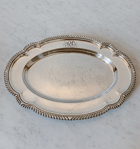 Antique Gadroon &amp; Scalloped Edge Tray