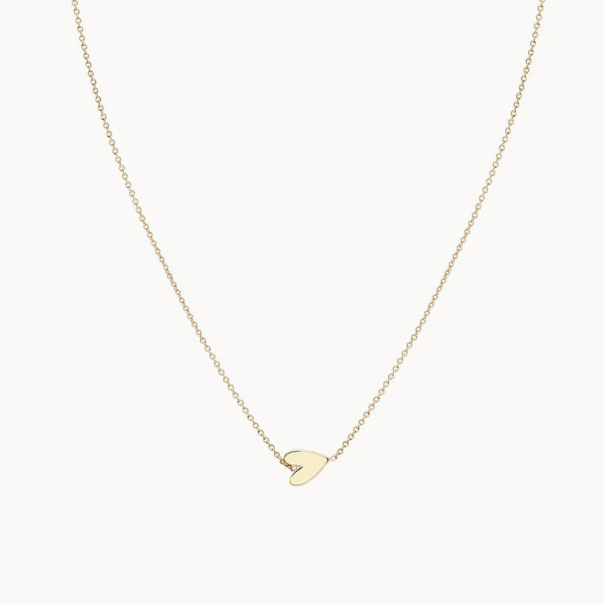 Everyday Little Lovely Heart Necklace, 14k