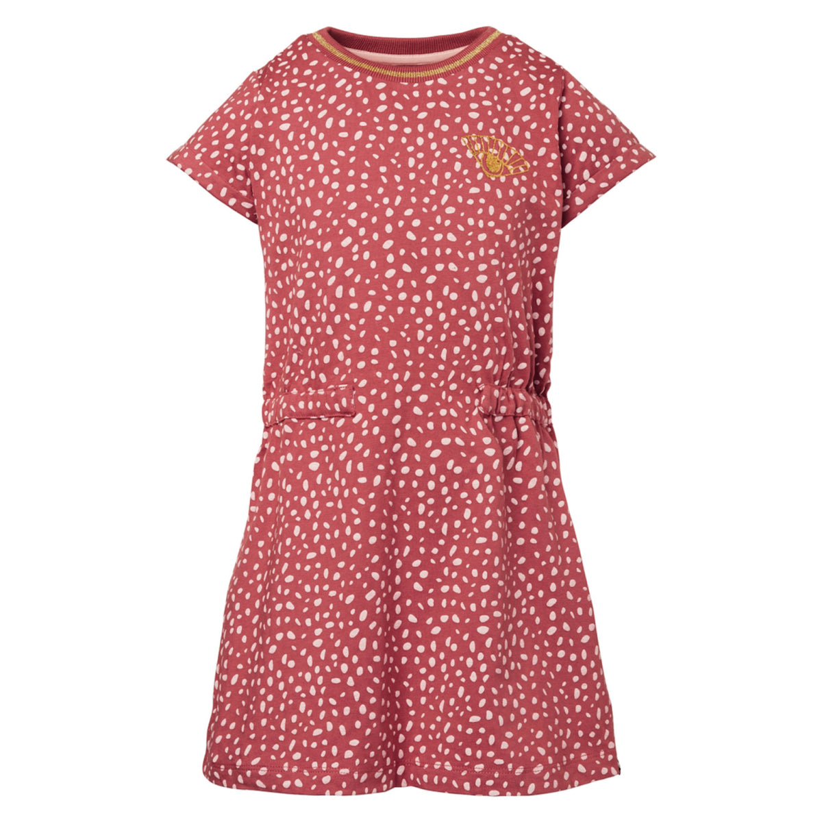 Tee Shirt Dress with Paint Dot Print