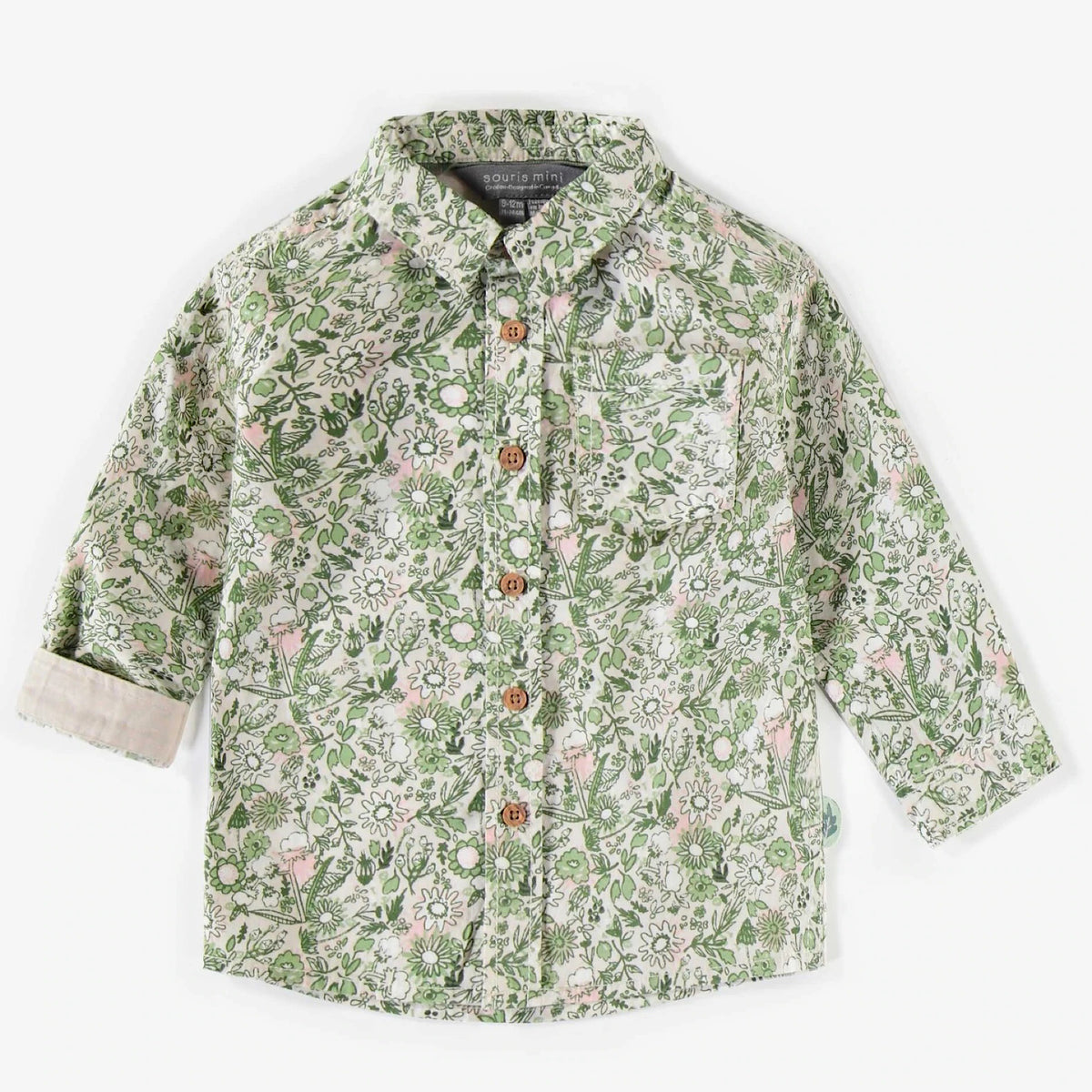 Floral Print Poplin Shirt