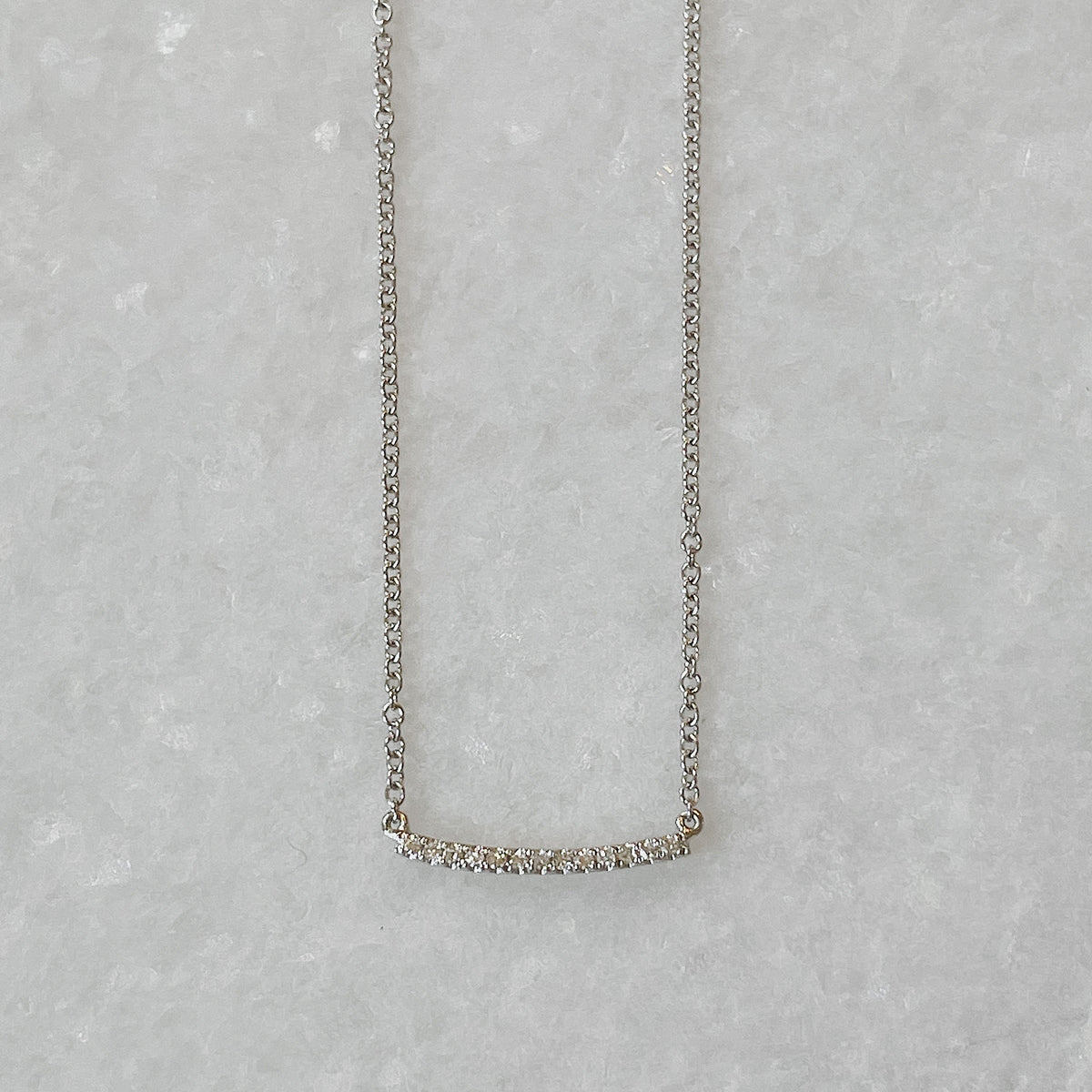 Mini Curved Bar Necklace