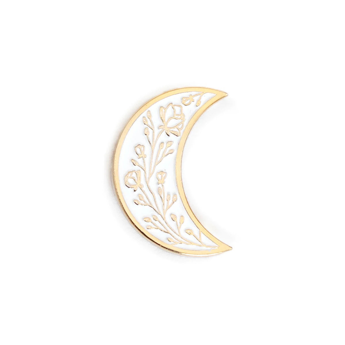 Floral Moon Pin