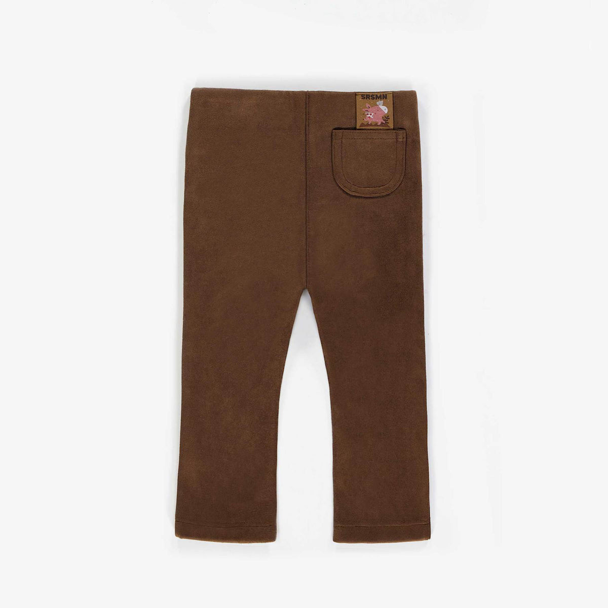 Brown Pants, Suede Effect