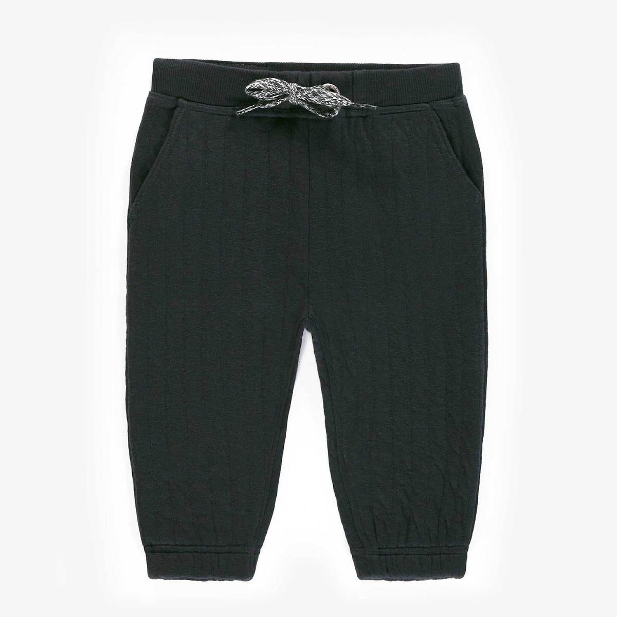 Bonded Dark Grey Cotton Pants
