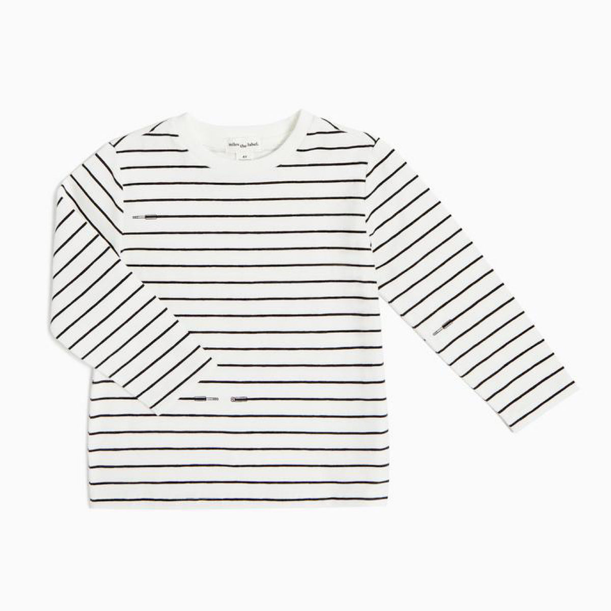 Cable Striped Long Sleeve Tee