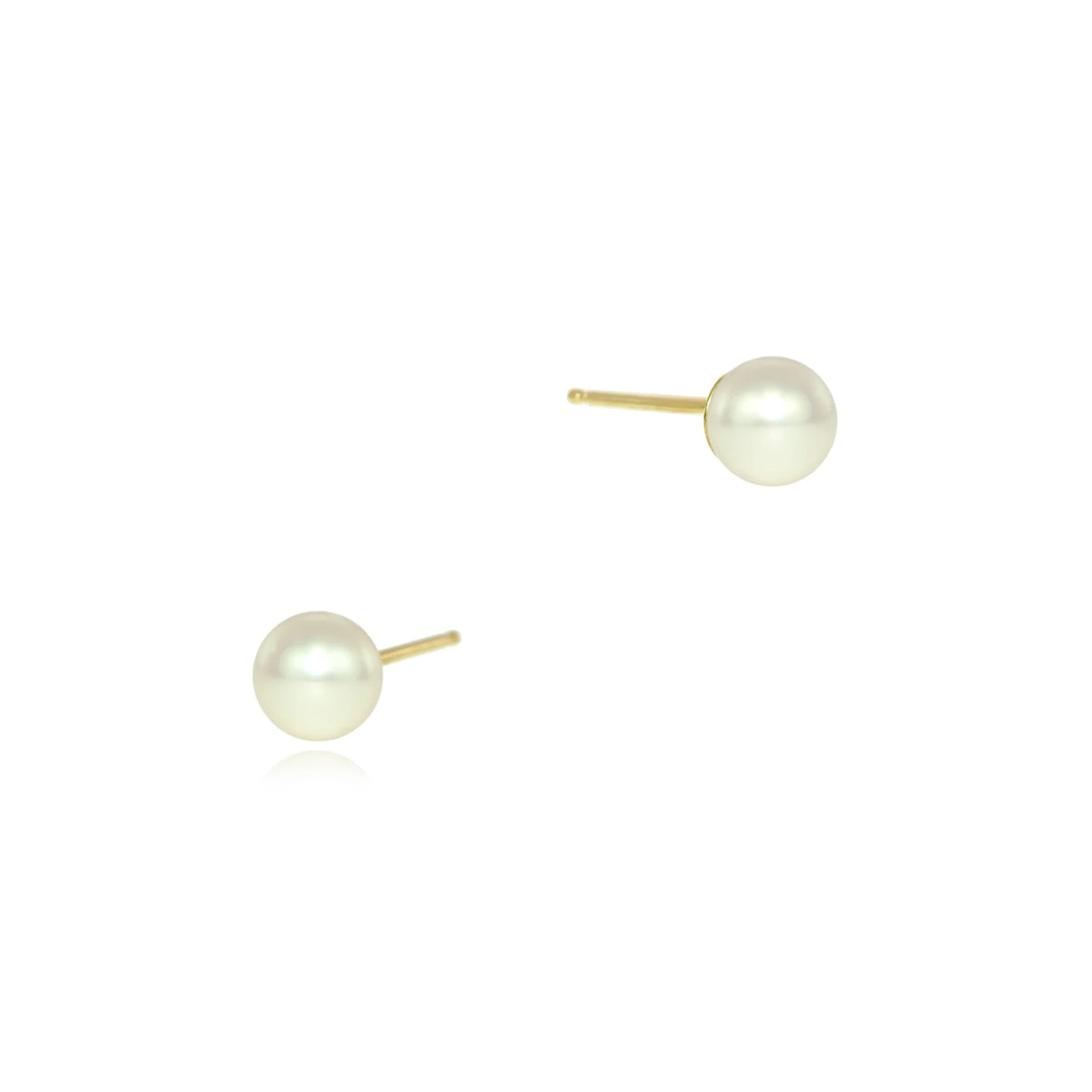 Small Pearl Gold Studs