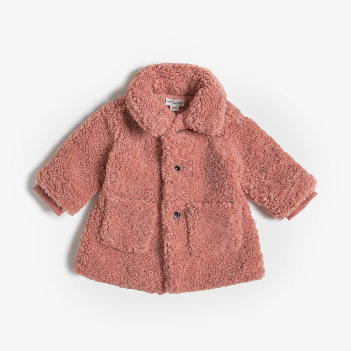 Dusty Pink Sherpa Coat