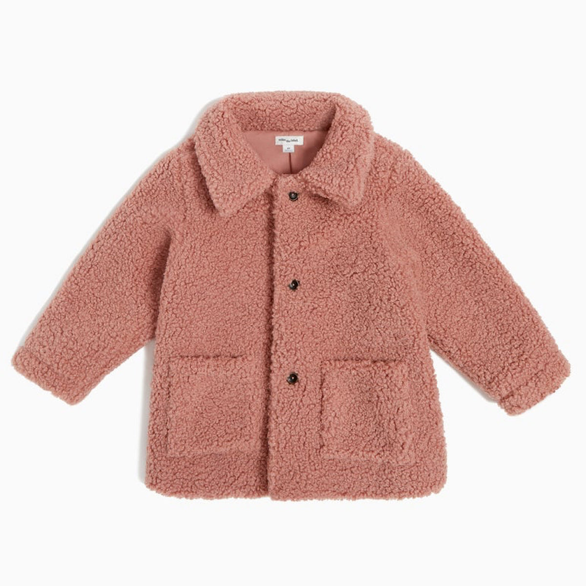 Dusty Pink Sherpa Coat