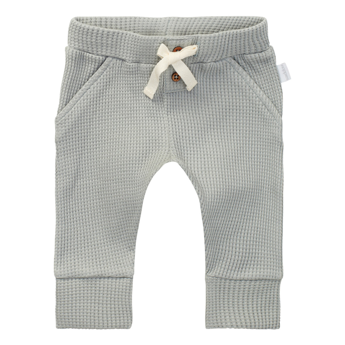 Waffle Knit Trousers, Mineral Grey