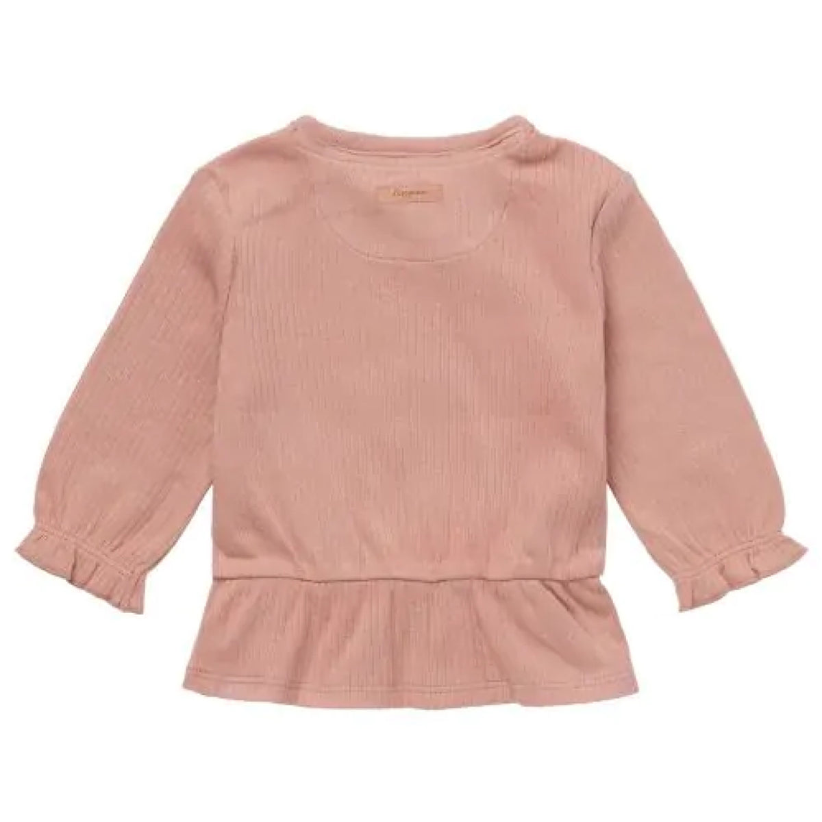 Pink Ruffled Top with Long Sleeves