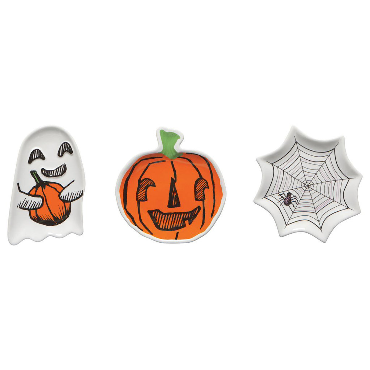 Spooktacular Shaped Dishes, Set of 3