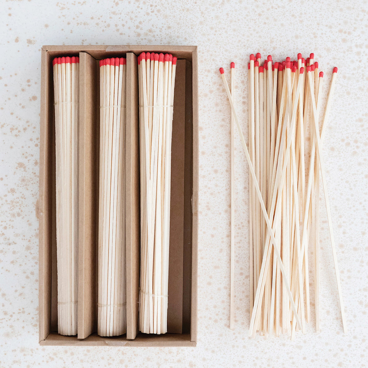 Box of Long Matches in Red