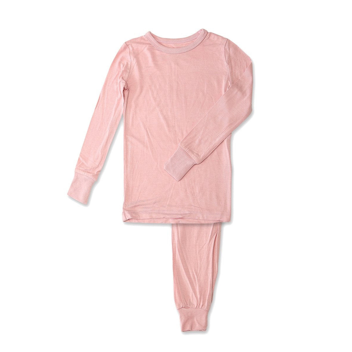Bamboo L/S Pyjama Set, Powder Pink