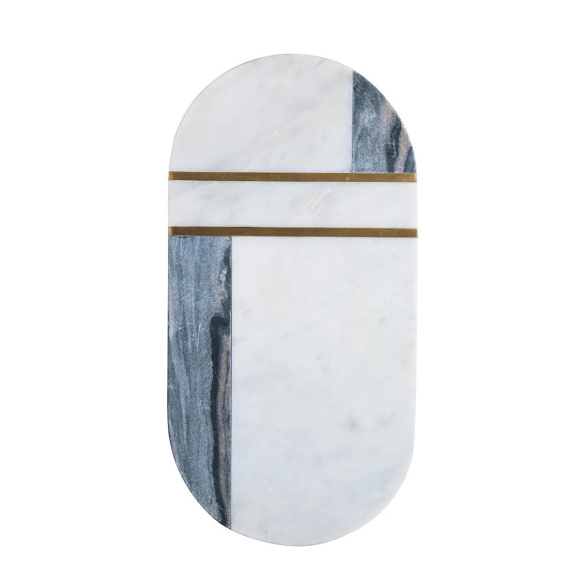 Marble and Brass Tray/Cutting Board