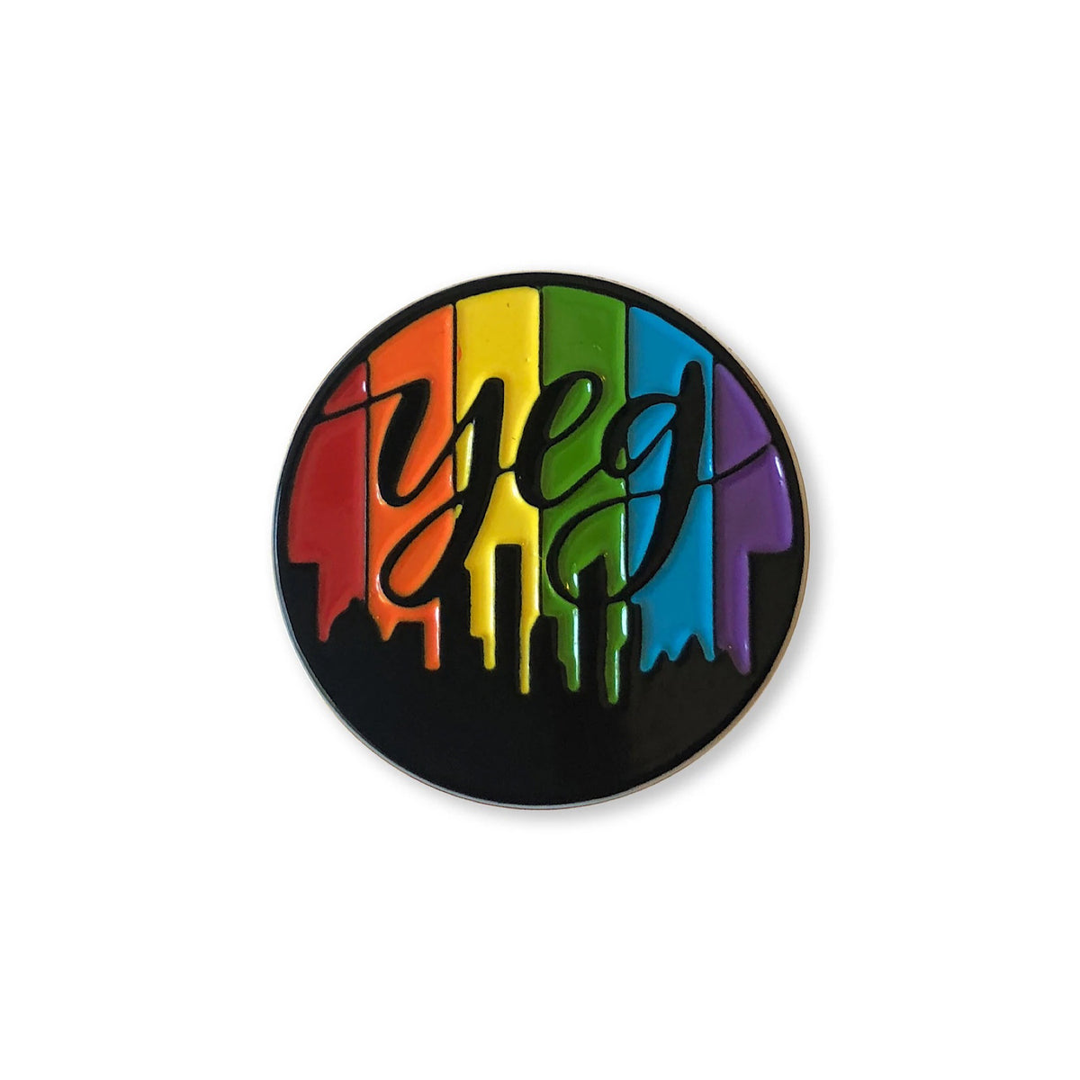 YEG Rainbow Pin