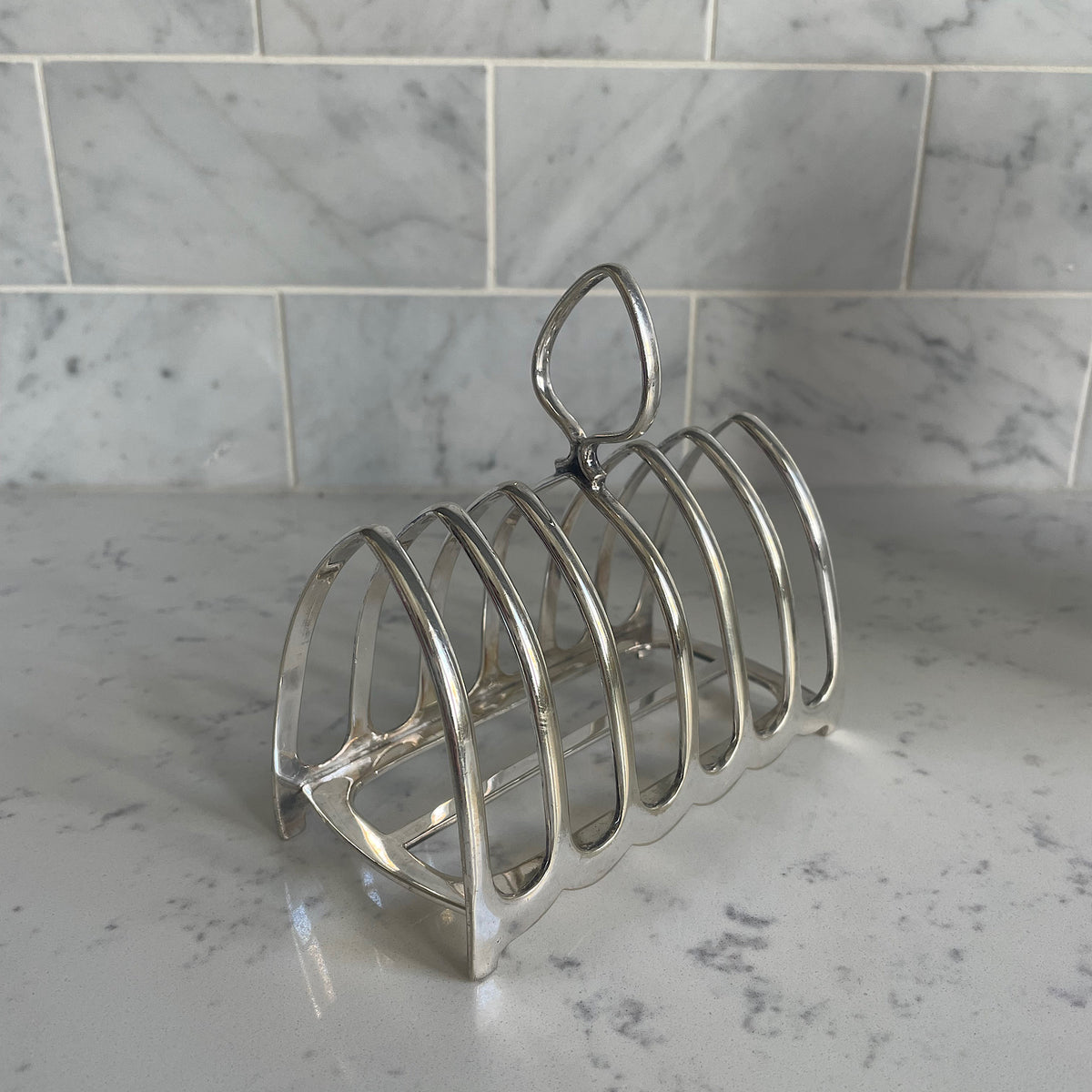 Antique Silver Plate Toast Rack