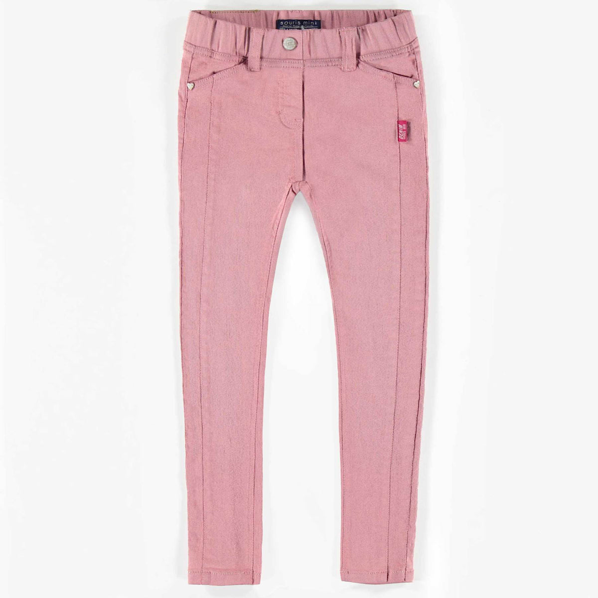 Pink Slim Fit Denim Pants