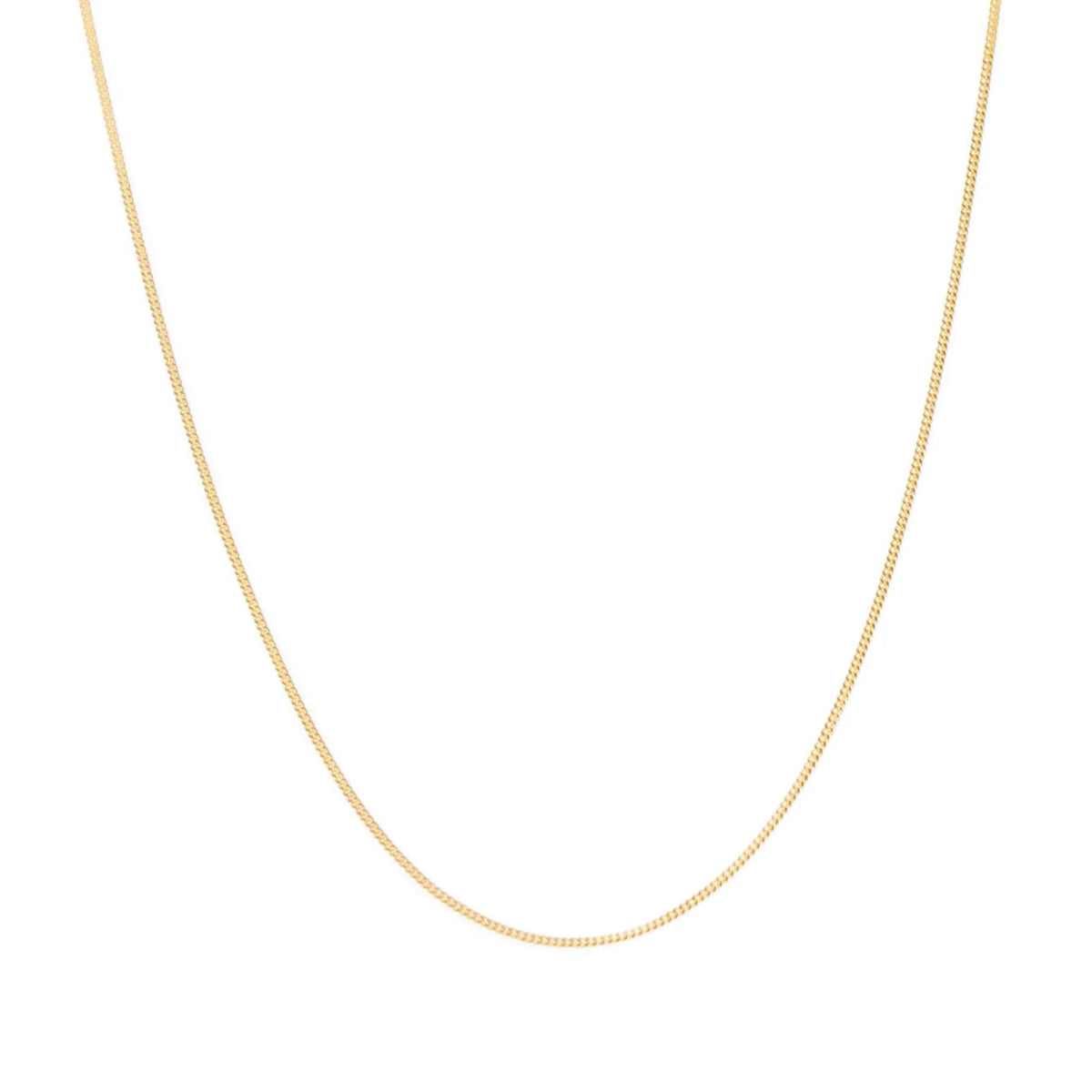 Curb Chain Necklace, 10K, 3 Lengths