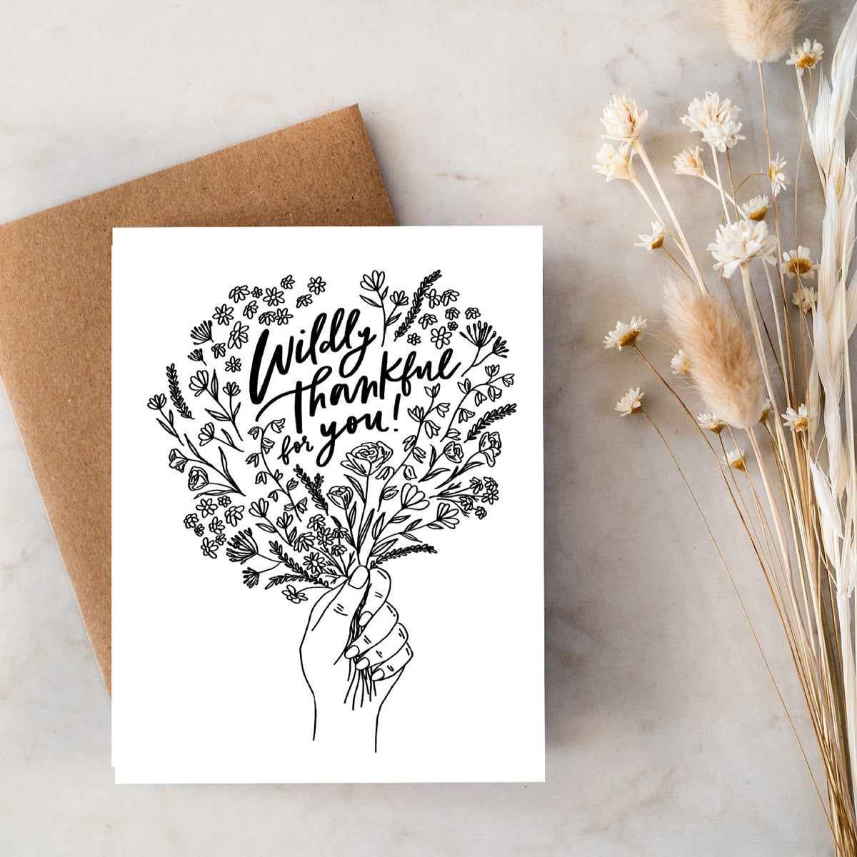 Wildly Thankful Card