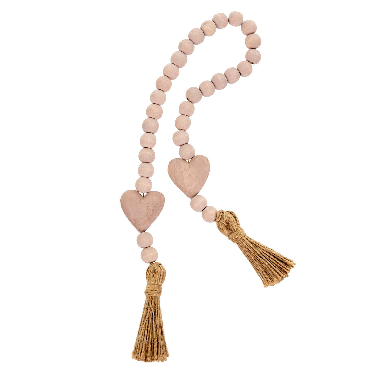 Heart Blessing Beads, Pink