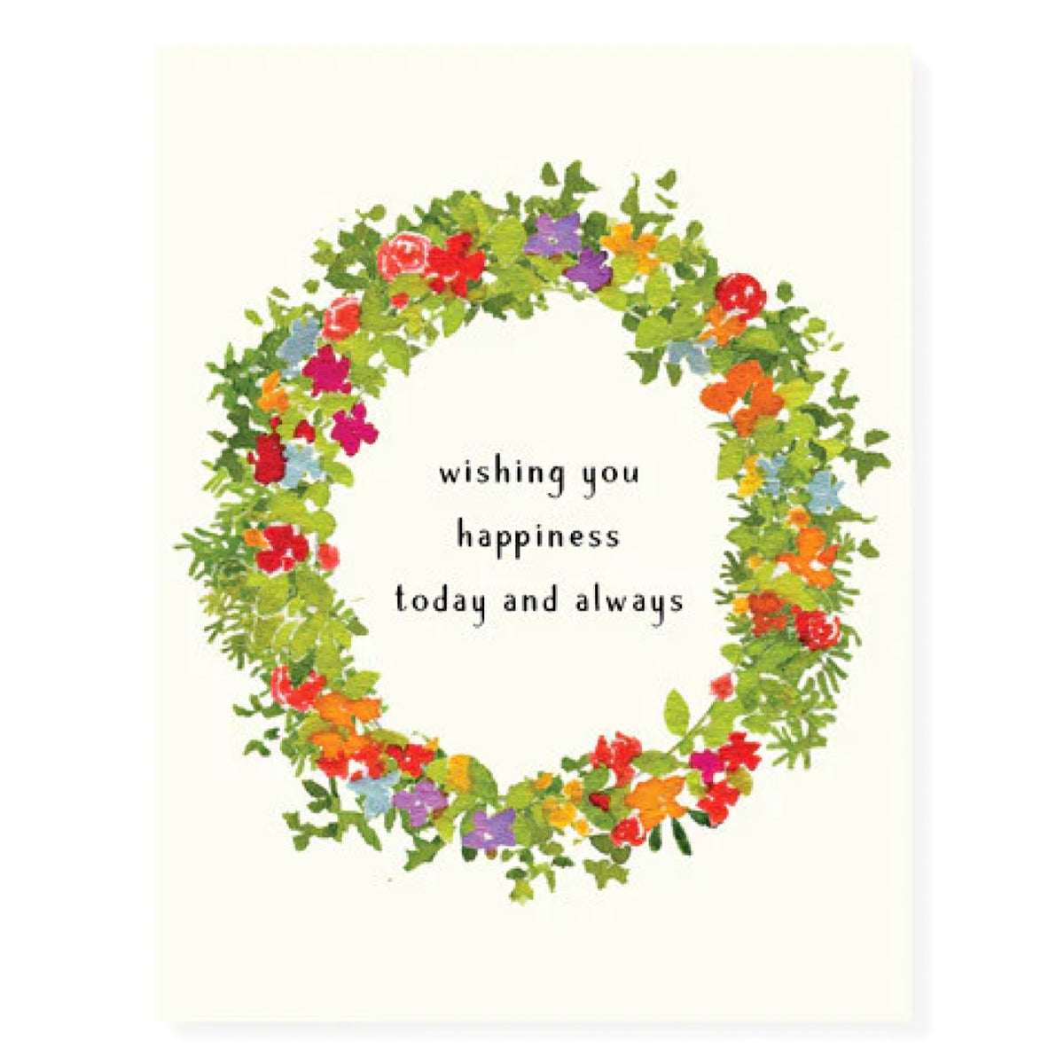 Flower Wreath Card