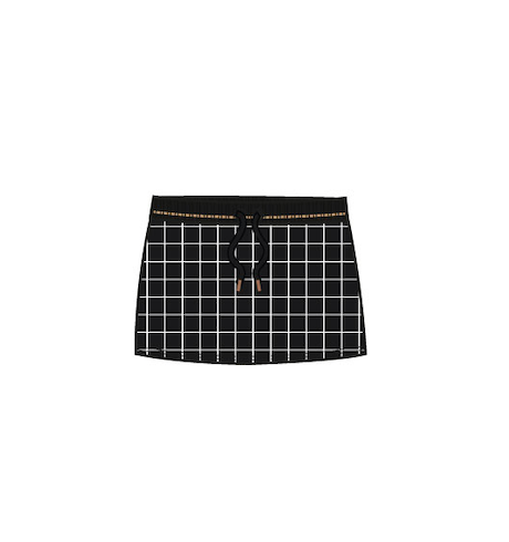 Black Checker Skirt