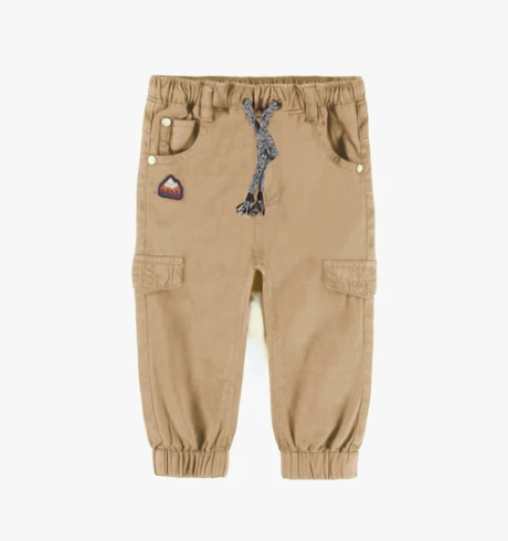 Brown Twill Cargo Pants