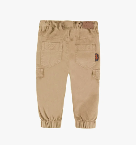 Brown Twill Cargo Pants