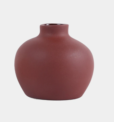 Ceramic Blossom Vase, Earth