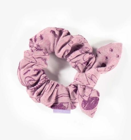 Knotted Hair Scrunchie, Purple