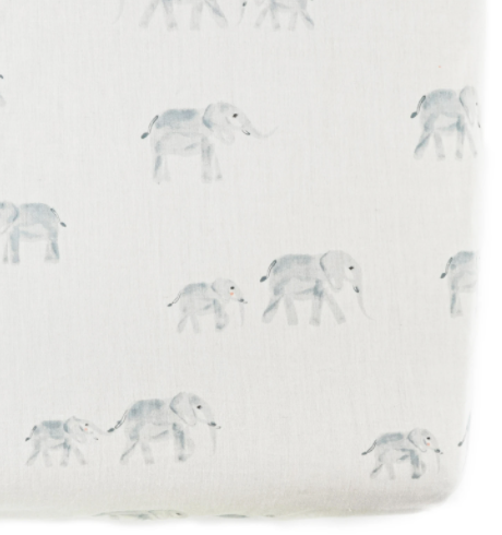 Follow Me Elephant Crib Sheet